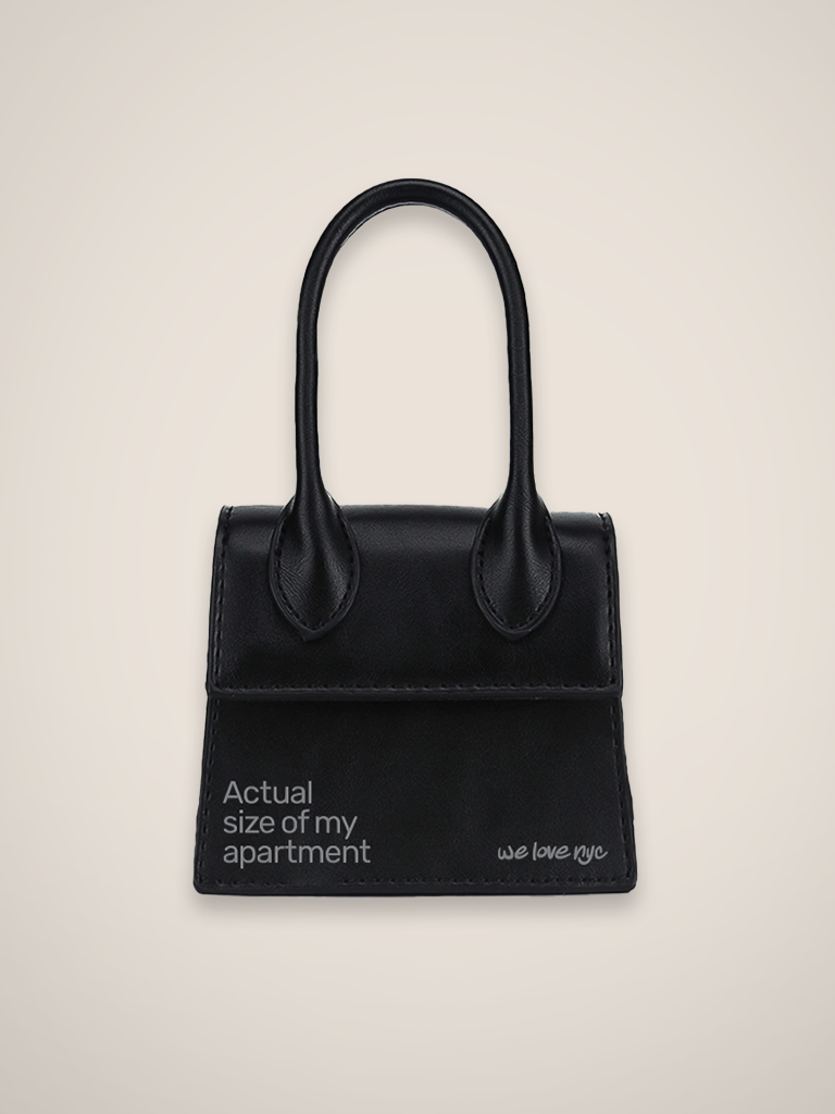 "ACTUAL SIZE OF MY APARTMENT" MINI-PURSE