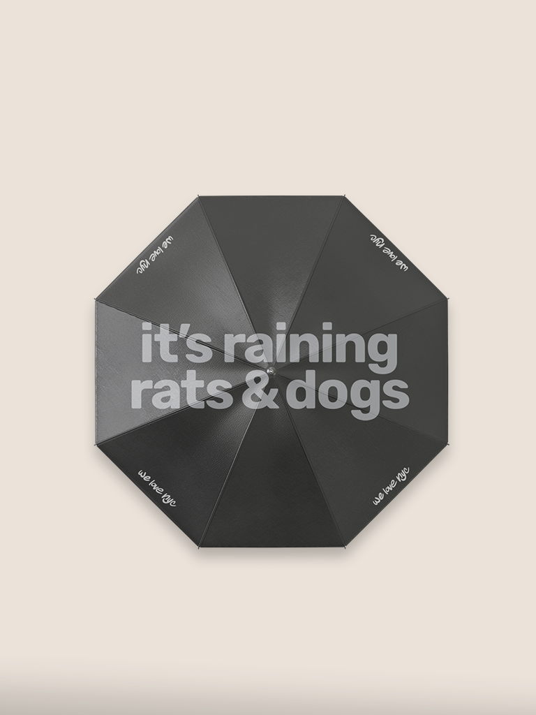 "IT'S RAINING RATS & DOGS" UMBRELLA